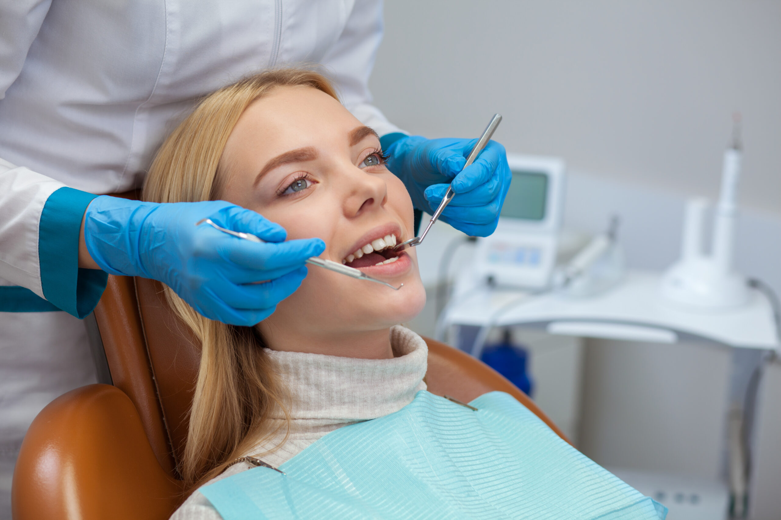 Patient receiving urgent dental care from an emergency dentist in Lancaster.